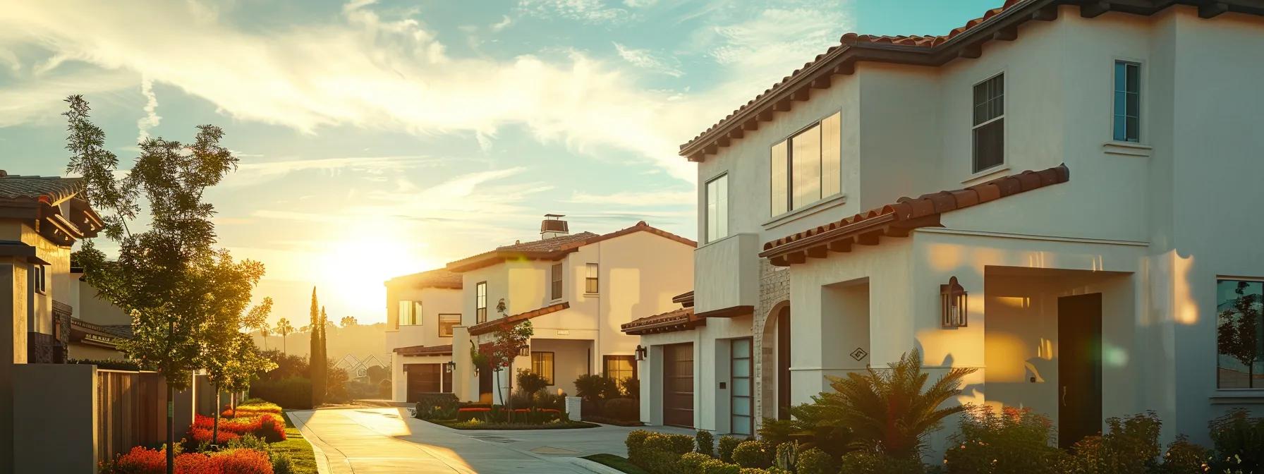 a sleek modern home in a sunny simi valley neighborhood showcases stylish energy-efficient dual-pane vinyl windows, highlighting both contemporary and traditional architecture with stucco exteriors in a clean, spacious interior.