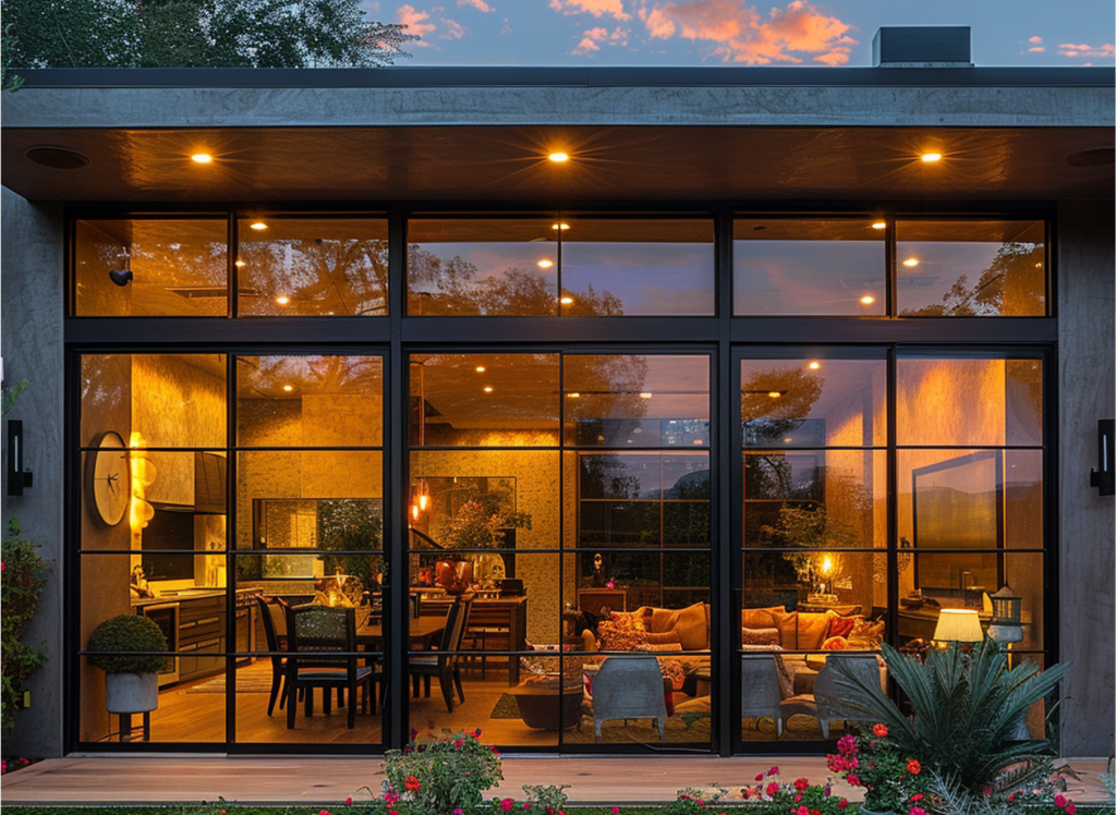 large picture windows